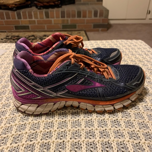 Sz 9 Brooks Adrenaline GTS 15 Blue Purple Orange - Picture 14 of 14